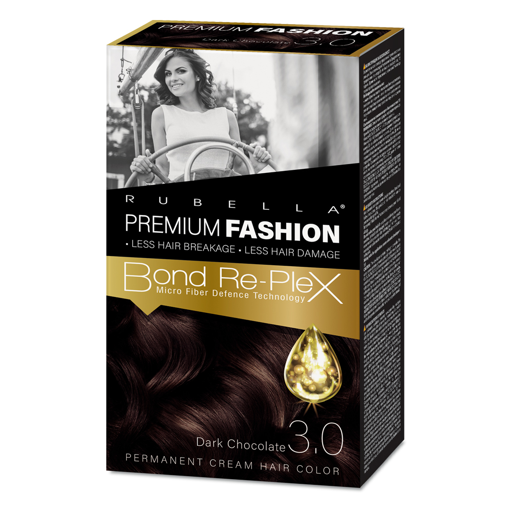 Rubella farba na vlasy premium fashion 3.0 Tmavá čokoláda