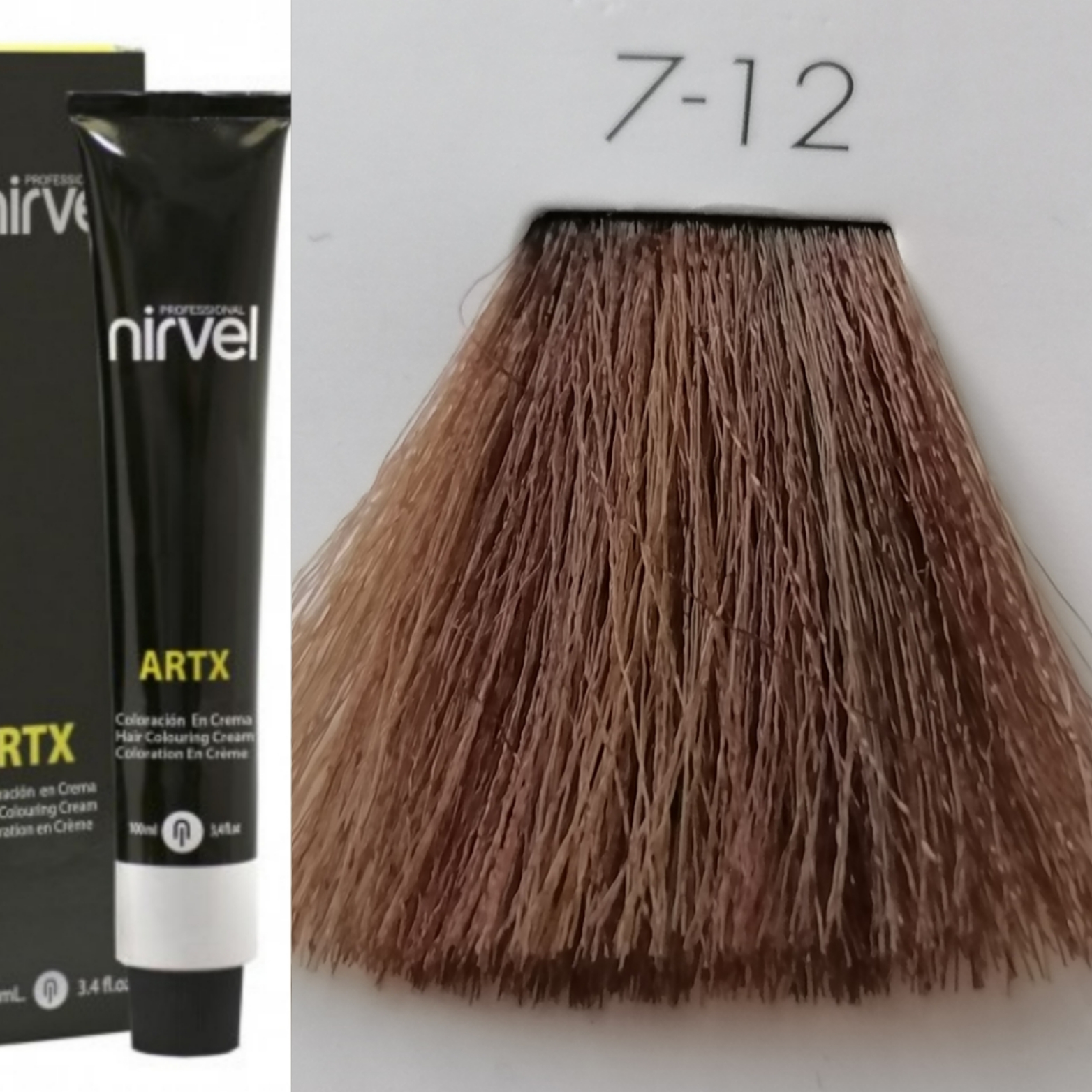 NIRVEL ARTX Farbiaci krém  na vlasy 7.12 stredne popolavý dúhový blond (60ml)