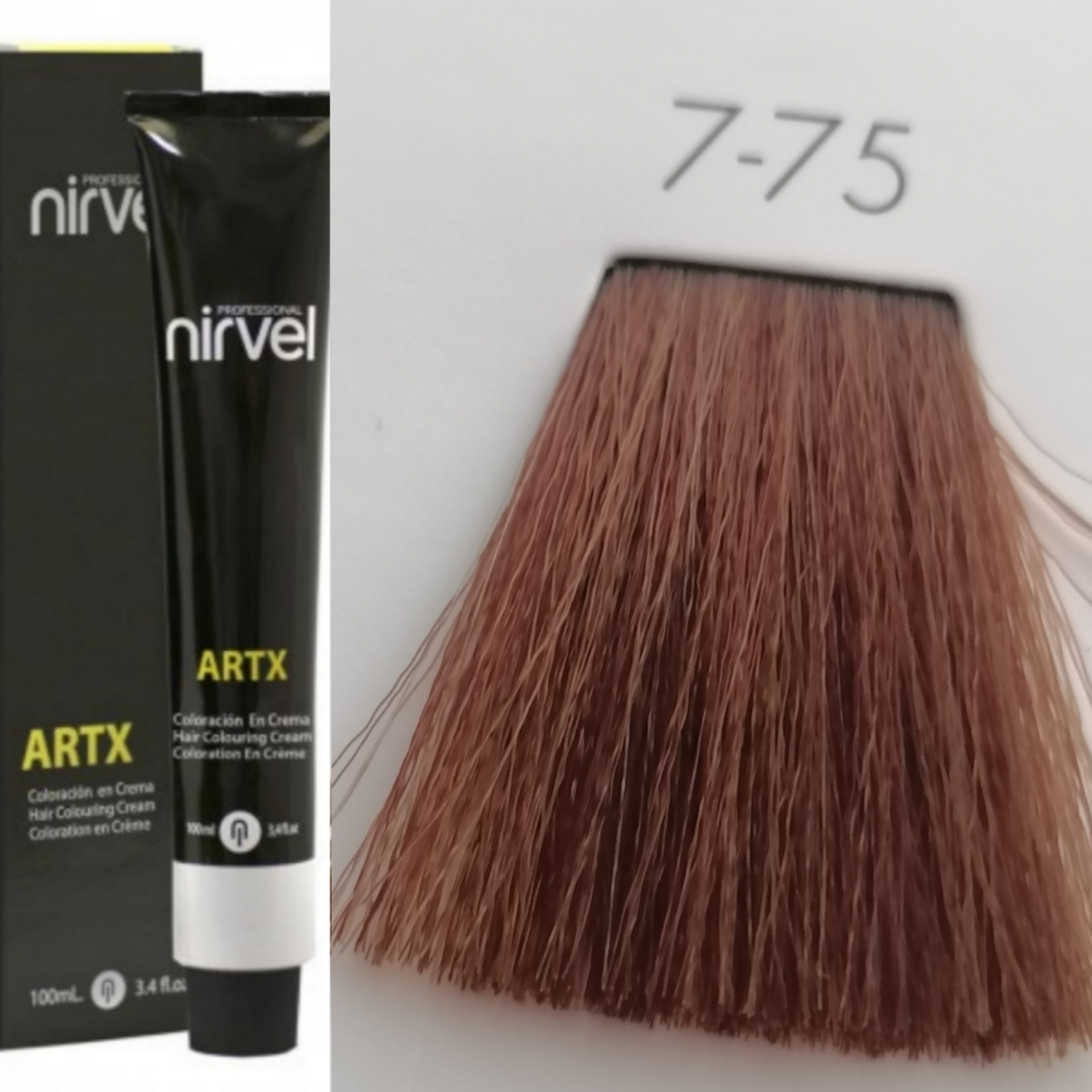 NIRVEL ARTX Farbiaci krém  na vlasy 7.75 čokoládová médium blond (60ml)