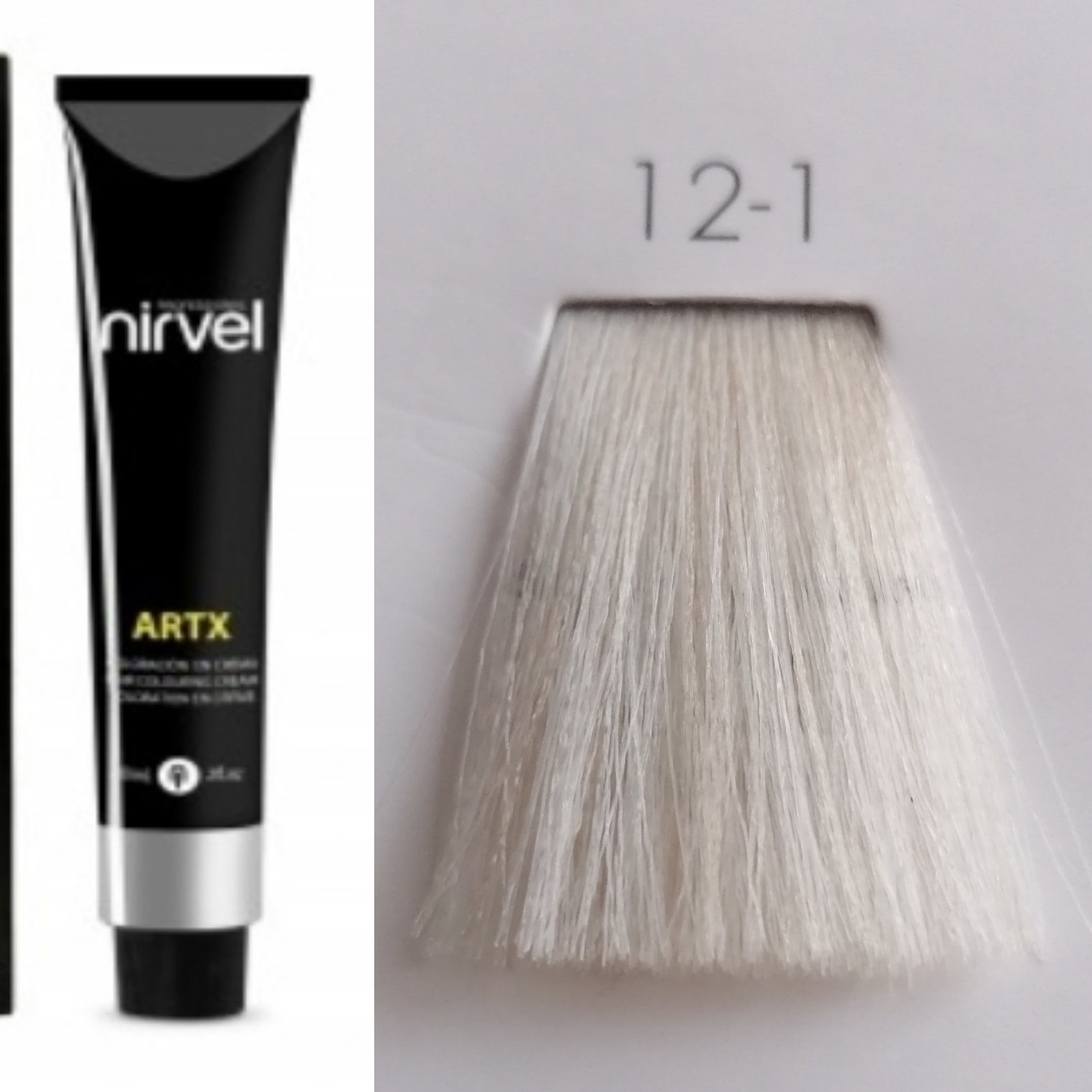 NIRVEL ARTX Farbiaci krém na vlasy 12.1 popolavo ultra svetlá 100ml