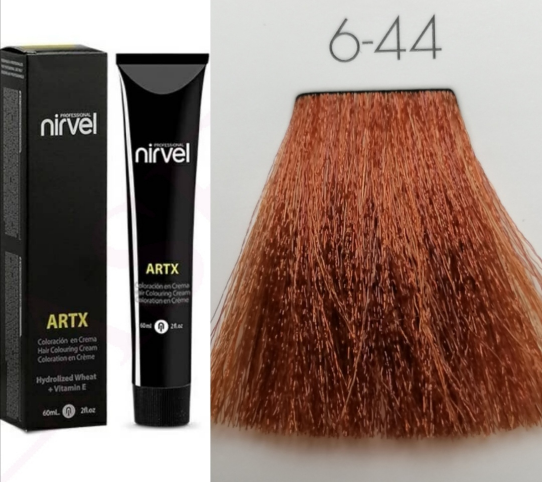 NIRVEL ARTX Farbiaci krém na vlasy   6.44 intenzívne medená tmavá blond (100ml)