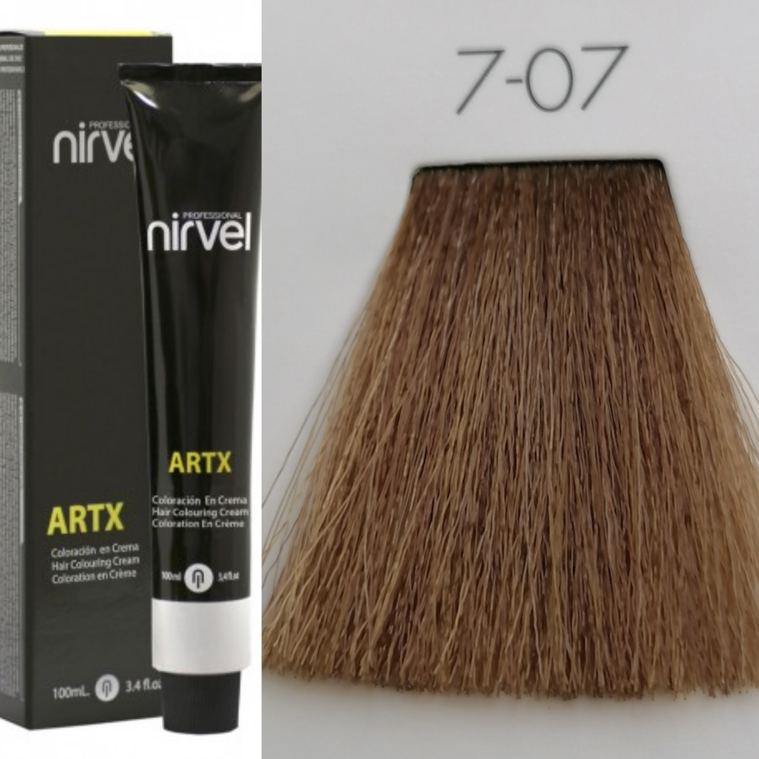 NIRVEL ARTX Farbiaci krém  na vlasy 7.07 stredne teplý blond (100ml)