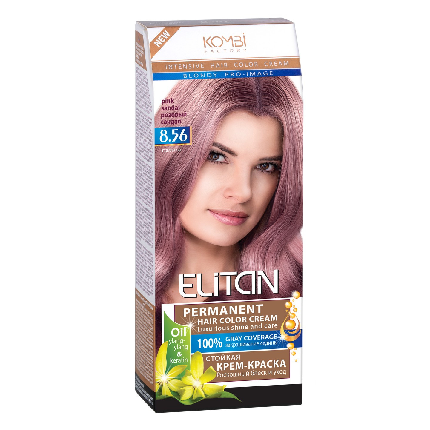 ELITAN permanentná krémová farba na vlasy 8.56 -Pink Sandal 
