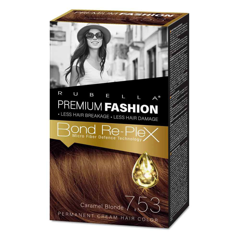 Rubella farba na vlasy premium fashion 7.53 Caramel blond