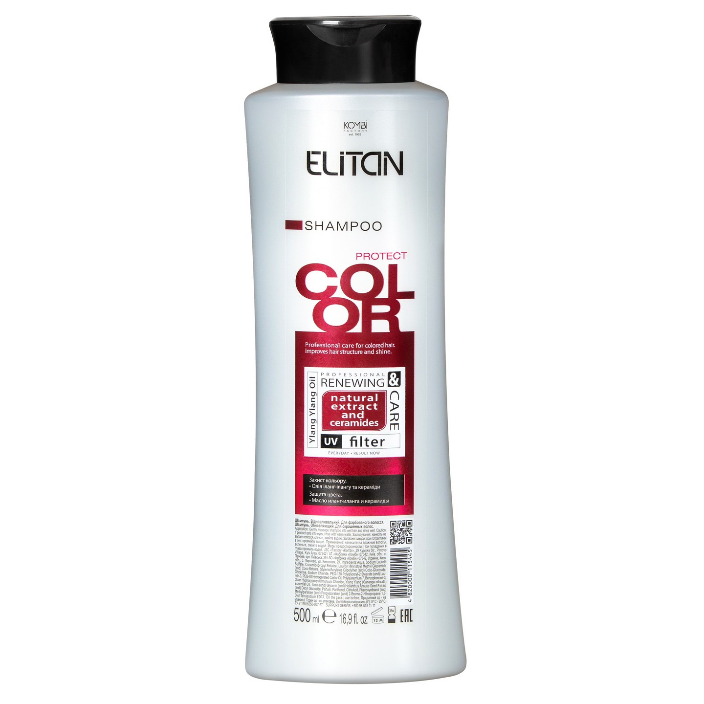 Elitan COLOR šampón pre farbené vlasy (Ylang Ylang olej a ceramidy)