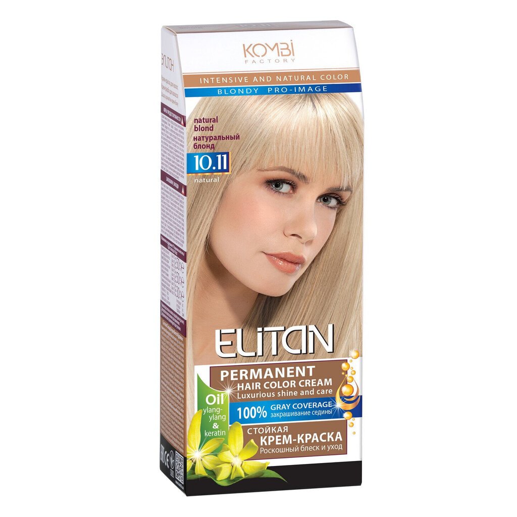 ELITAN permanentná krémová farba na vlasy 10.11 NATURAL BLOND