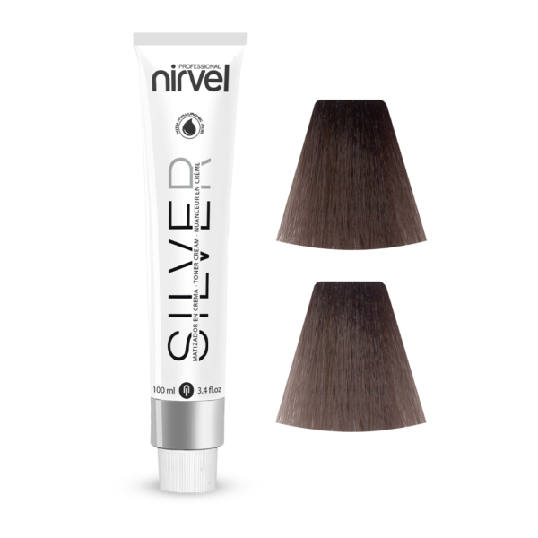 Nirvel SILVER 3-17 tmavá popolavá hnedá toner pre šediny