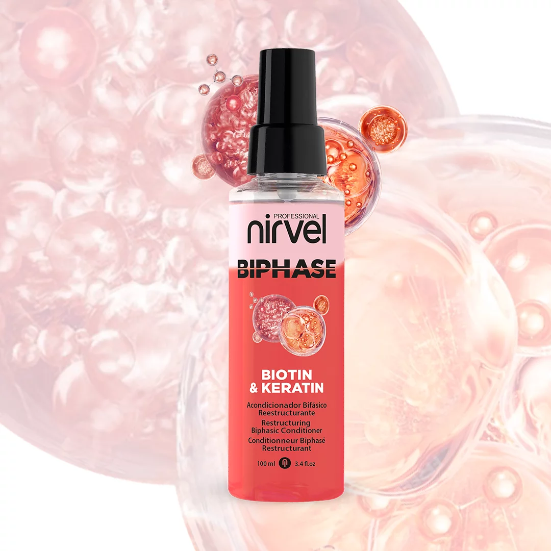 NIRVEL BIPHASE BIOTIN & KERATIN rekonštrukcia dvojfázový kondicionér