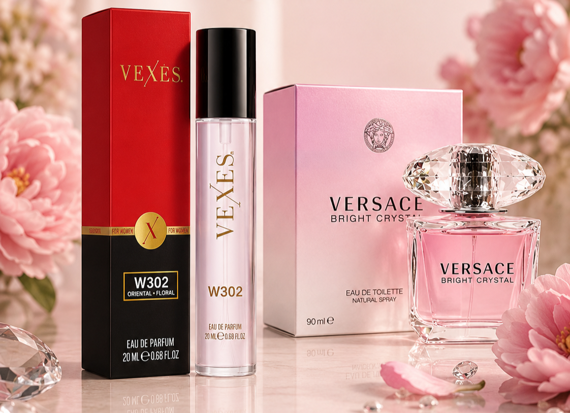 VEXES - PARFUM DÁMSKY NO. 302- inšpirované VERSACE BRIGHT CRYSTAL
