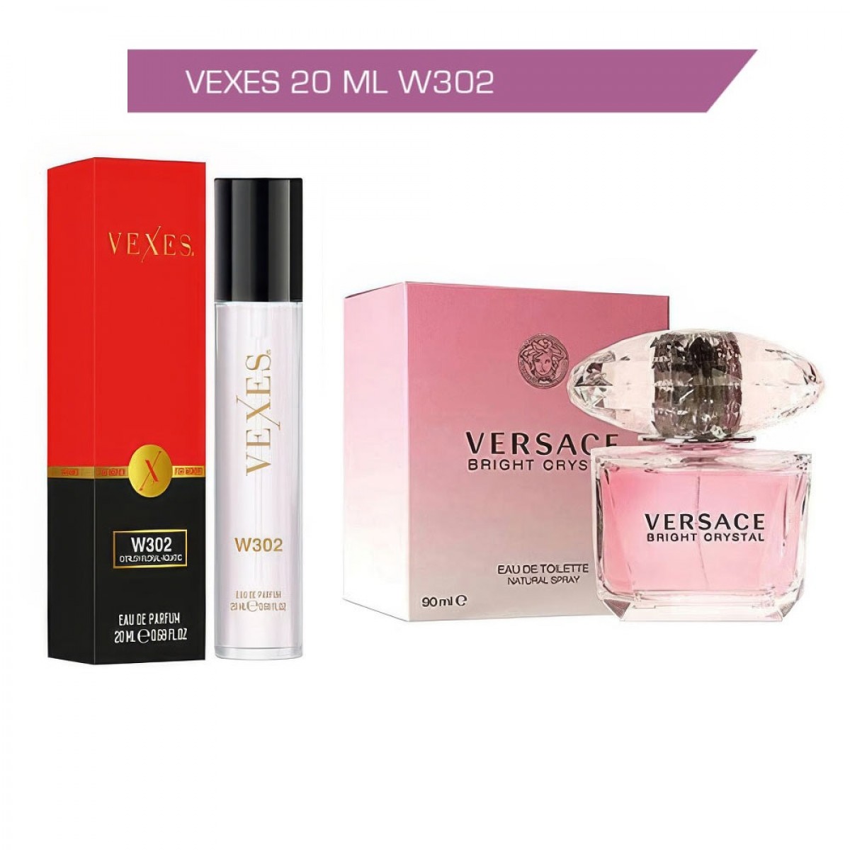 VEXES - PARFUM DÁMSKY NO. 302- inšpirované VERSACE BRIGHT CRYSTAL