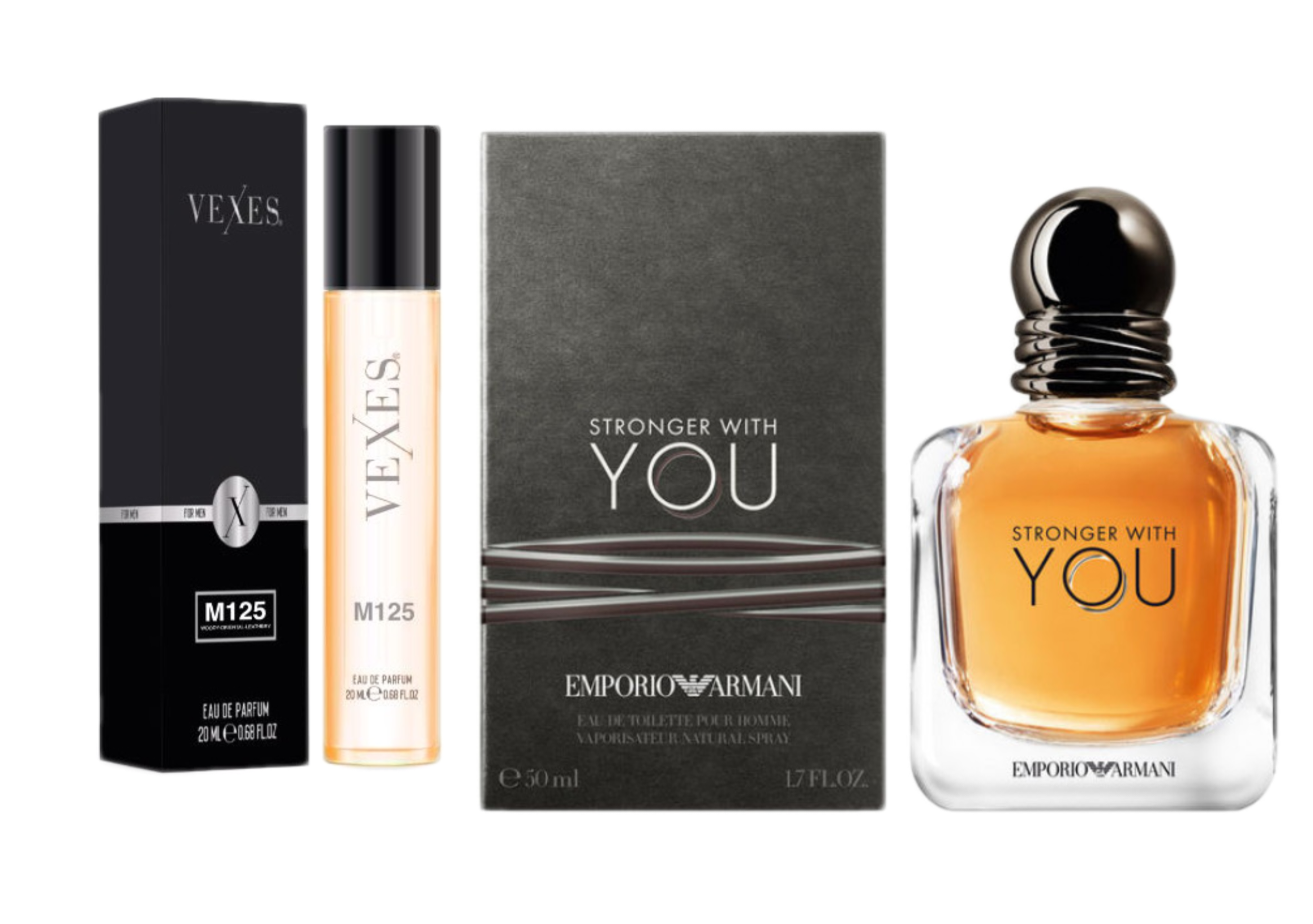 VEXES - PARFUM PRE MUŽOV NO. 125- inšpirované ARMANI STRONGER WITH YOU