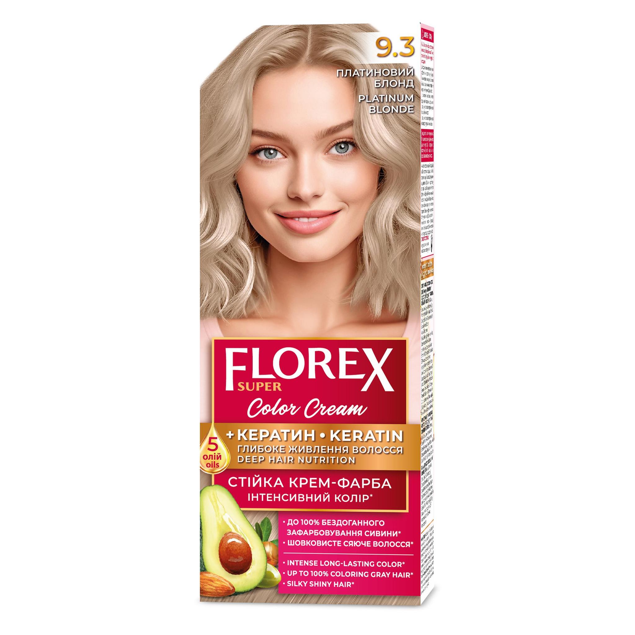 FLOREX permanentná  farba na vlasy  9.3 Platinum blond