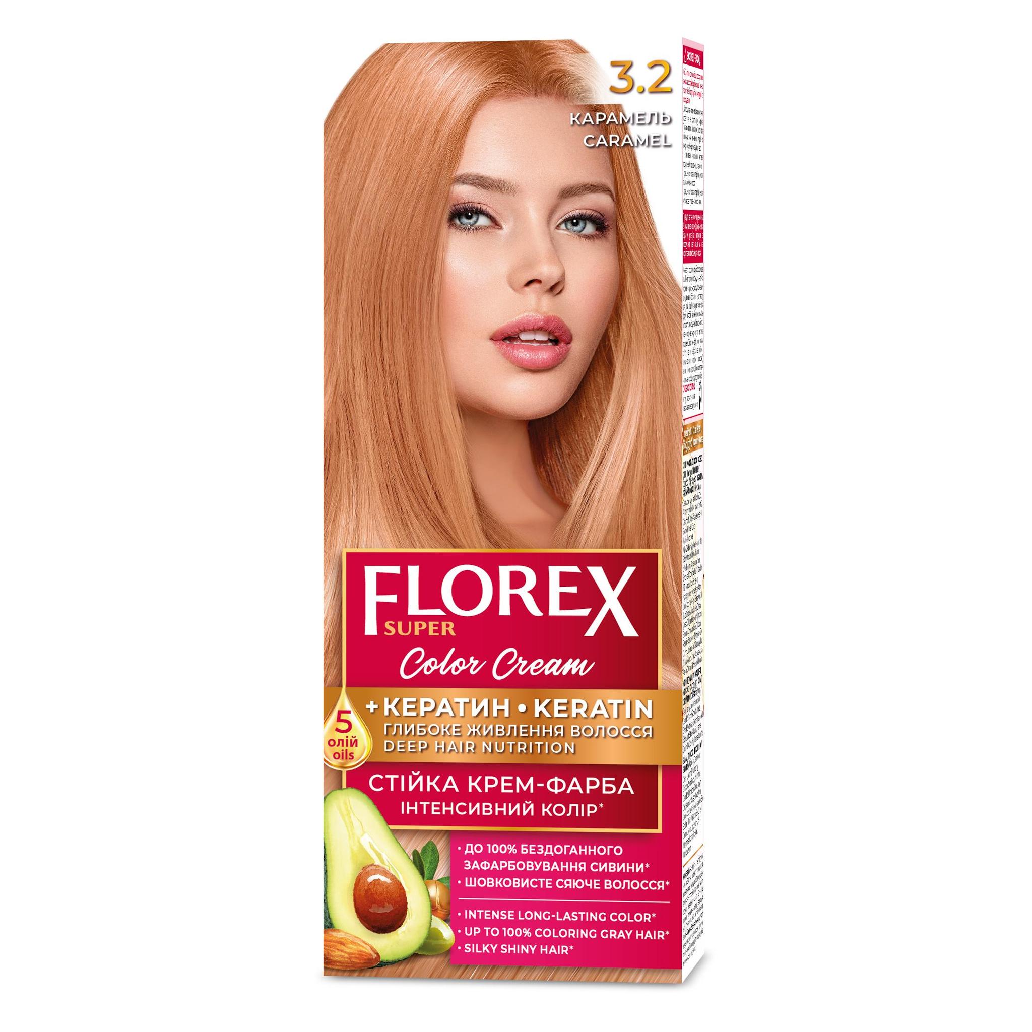 FLOREX permanentná  farba na vlasy  3.2 Caramel