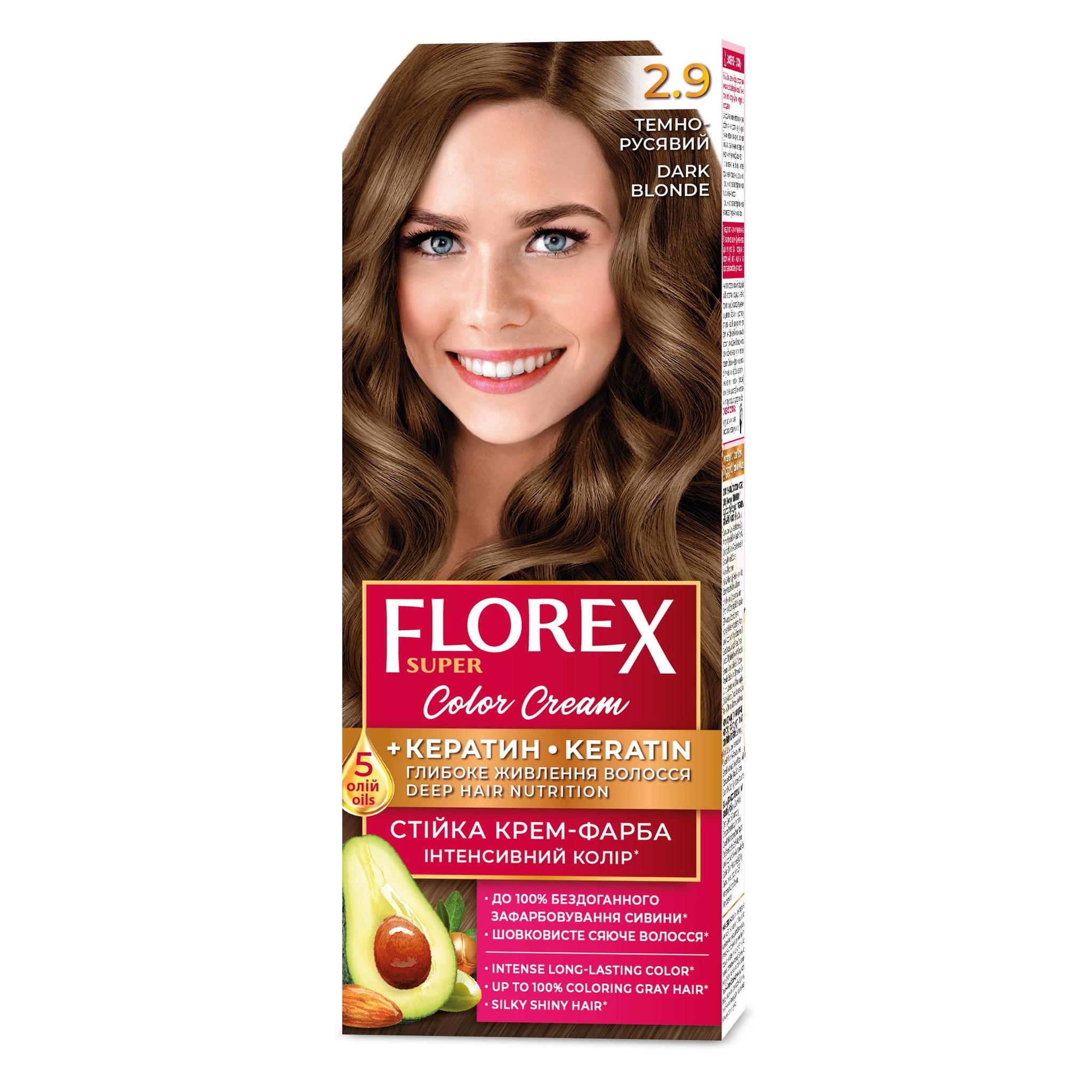 FLOREX permanentná  farba na vlasy  2.9 Dark blond