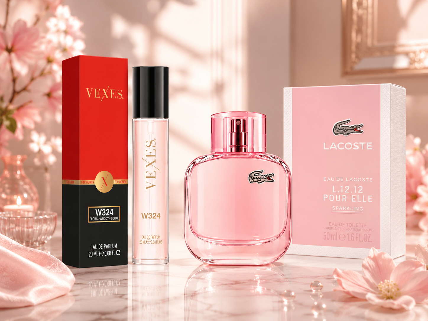 VEXES - PARFUM DÁMSKY NO. 324- inšpirované Lacoste Pour ELLE SPARKLING