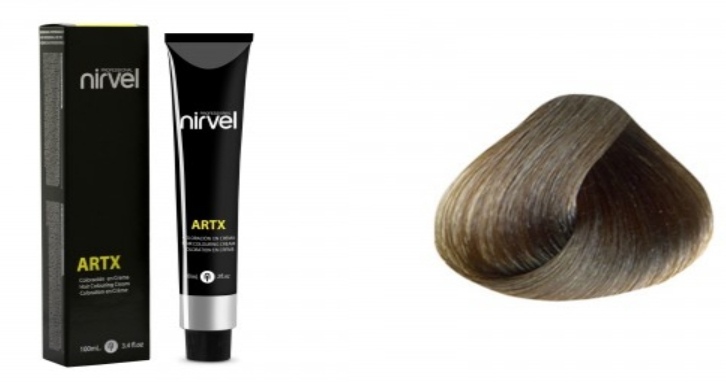 NIRVEL ARTX Farbiaci krém na vlasy 7.1 Stredne popolavý blond (60ml)