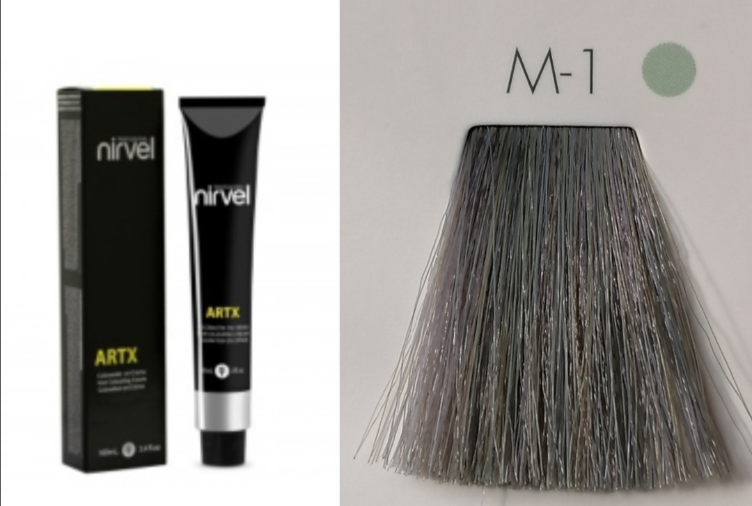 NIRVEL Artx Farbiaci krém na vlasy M. 1 šedá neutralizátor(60ml)