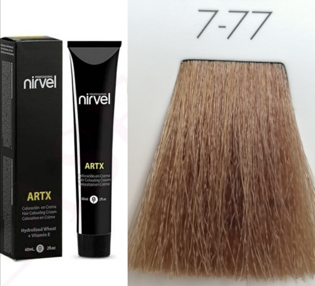 NIRVEL ARTX Farbiaci krém na vlasy  7.77 tabaková stredne blond (60ml)