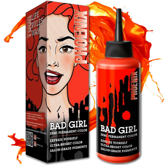 Bad girl PHOENIX semi permanentná farba na vlasy