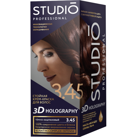 STUDIO ESSEM HAIR farba na vlasy  3.45 tmavý gaštan