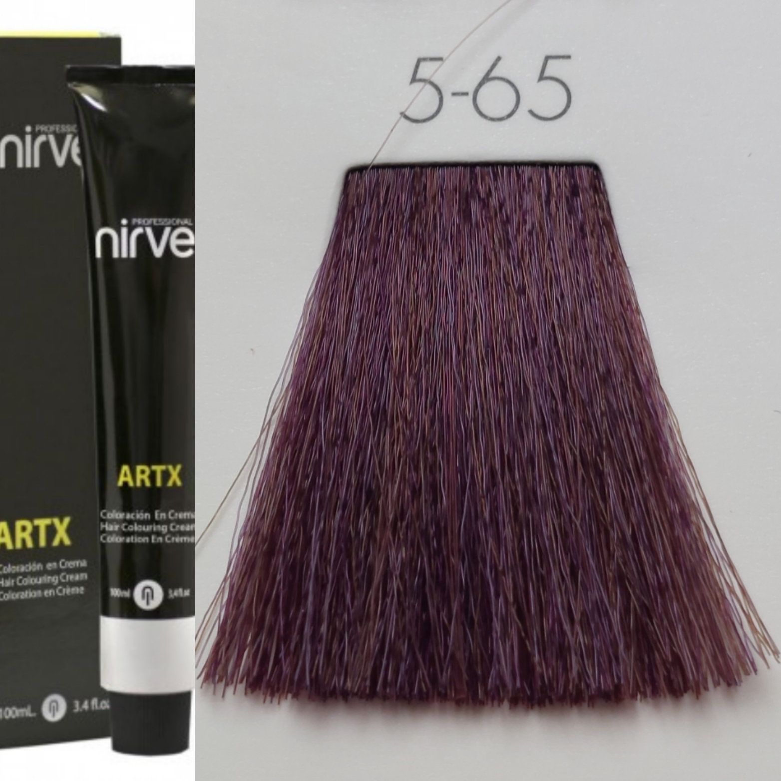 NIRVEL ARTX Farbiaci krém na vlasy 5.65 svetlo fialovo hnedá(100ml)