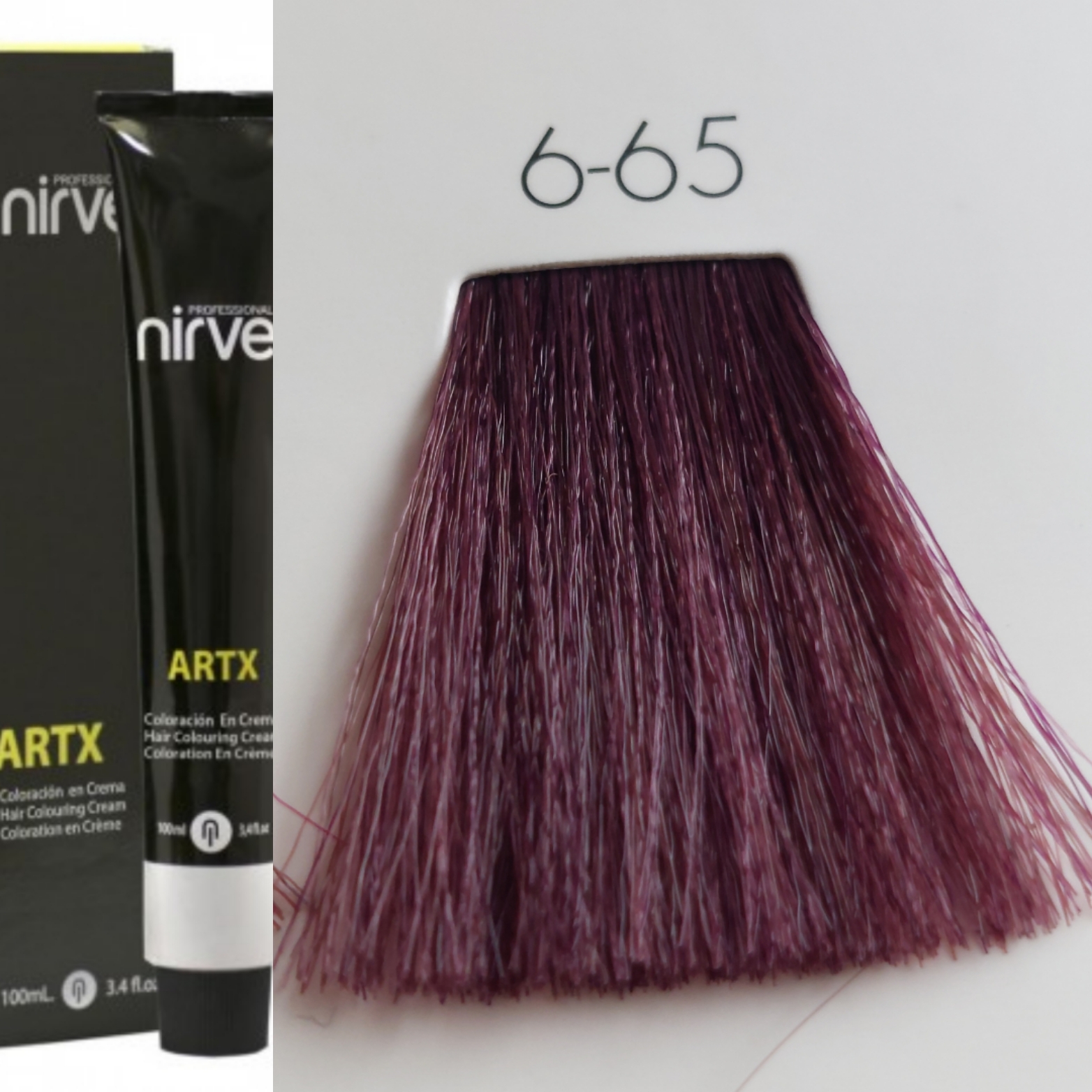 NIRVEL ARTX Farbiaci krém na vlasy 6.65 fialovo tmavý blond(100ml)
